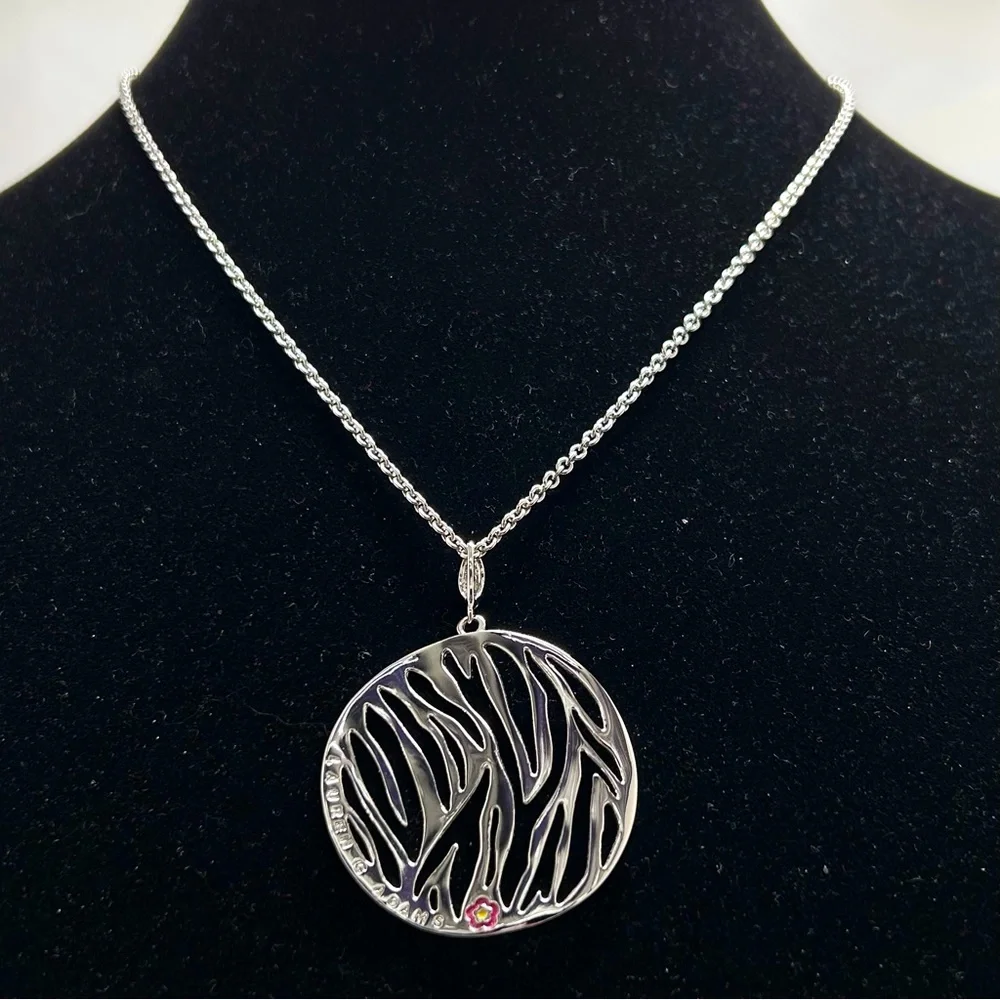 Lauren Adams, Bradford Jewelers, Ct, Long Silver Plate Pendant Necklace, NIB - Picture 1 of 9